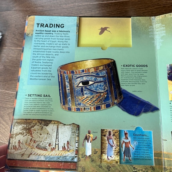 DK Egyptorium Book with Gold Cover - Picture 15 of 16